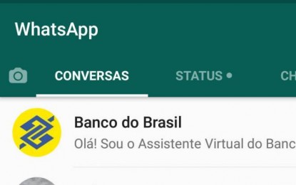 Banco do Brasil vai informar saldo de conta e fatura do cartão pelo WhatsApp